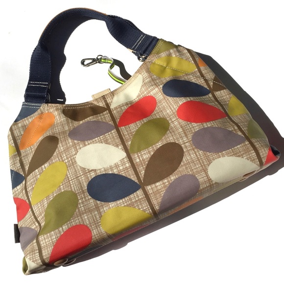 Orla Kiely Handbags - Orla Kiely Classic Multi Stem Leaf Print Satchel Bag